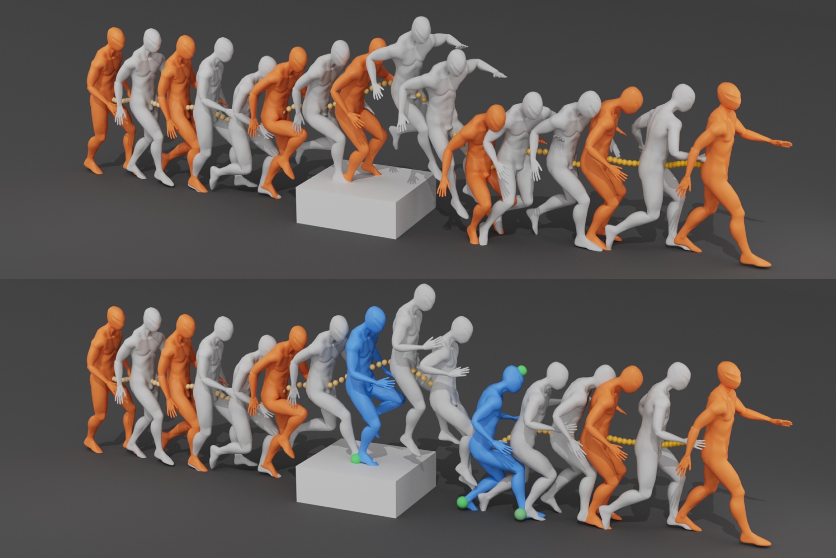 Teaser for AutoKeyframe: Autoregressive Keyframe Generation for Human Motion Synthesis and Editing